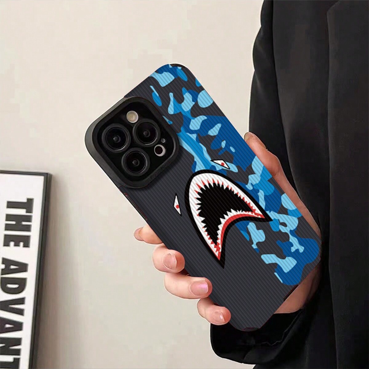 Camouflage Shark Protective Phone Case For Samsung A71 A53 S23_voghion.com