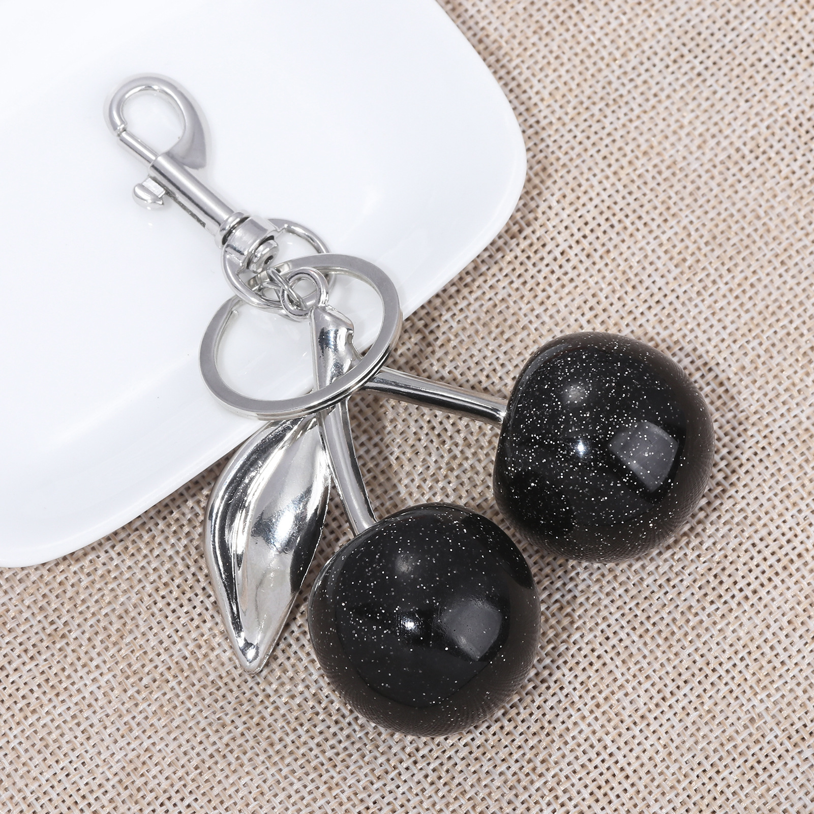 64g Weight Bag Pendant, Keychain Classification 1 Piece Quantity Holiday, Banquet, Travel Occasion Plastic, Resin Material Christmas Festival Cherry Pattern Fruit/Food, Plating Design Elegant, Hip-Hop, Simple Style Style 1 Piece Elegant Hip-Hop Simple Style Cherry Plastic Resin Fruit/Food Plating Christmas Bag Pendant Keychain 29