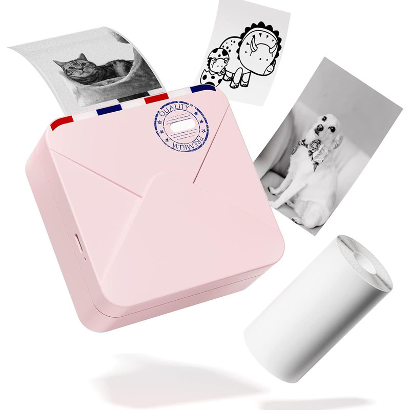 M03AS Impresora incorrecta de impresión Xiansen Versión en el extranjero del teléfono móvil Bluetooth Conexión sin tinta Máquina doméstica para estudiantes de 300DPI