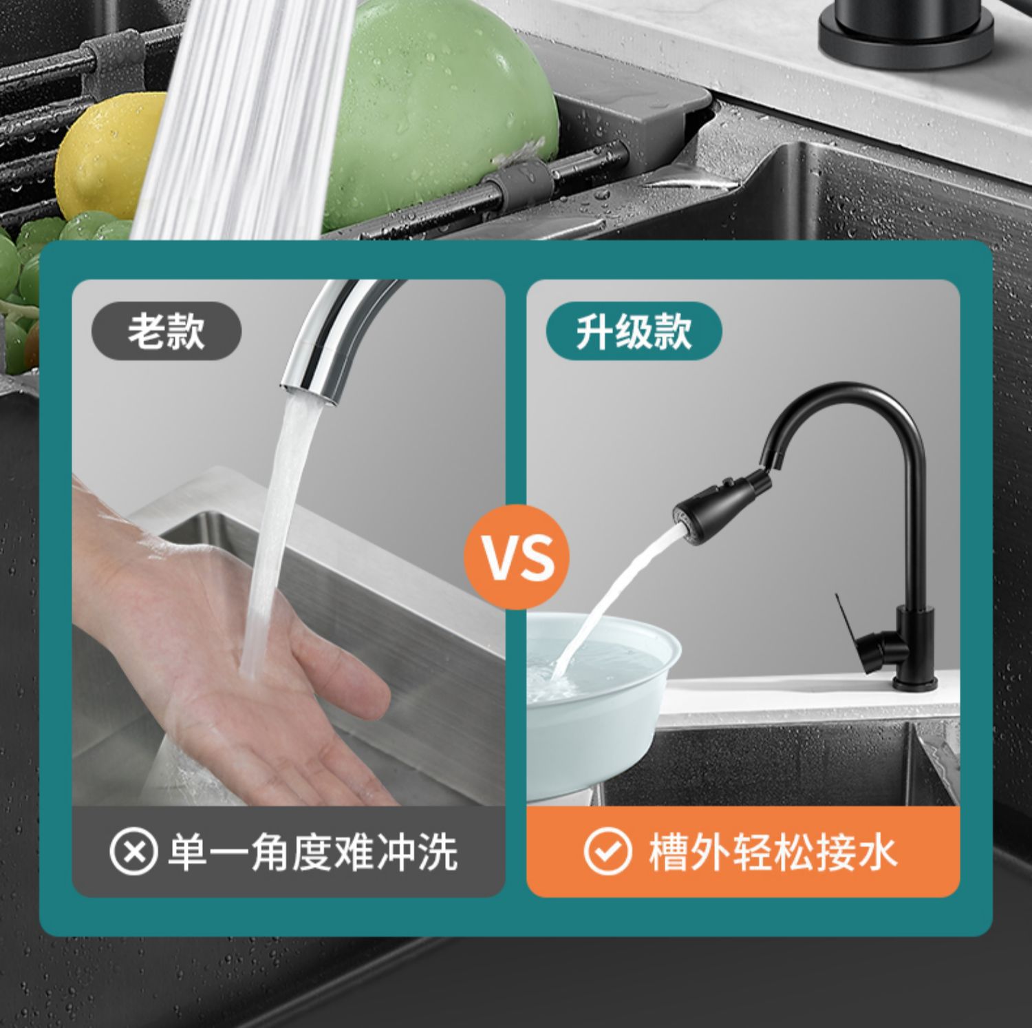 Kitchen faucet universal extension faucet, extended foaming device, water outlet, universal splash-proof head for sink undefined