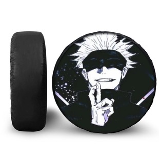 Cross-border cartoon animation spell back to war car spare tire cover to map custom outdoor dustproof sunscreen tire cover