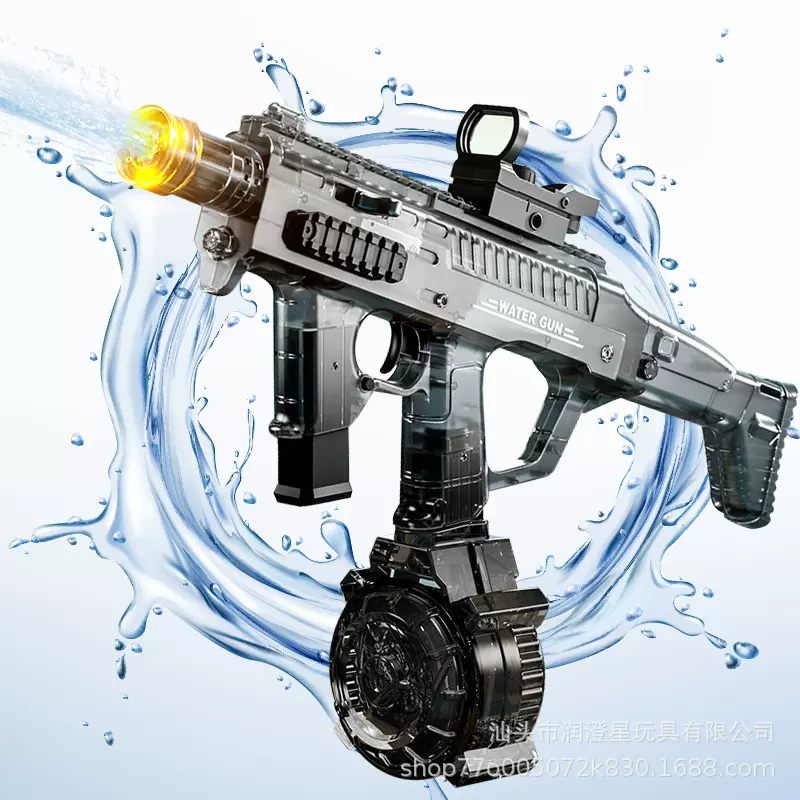 火舞MK3电动连发喷火水枪联动回膛大容量高压脉冲喷水枪儿童玩具
