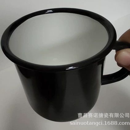 Enamel, ceramic tea cup, (Cross-border trading), increased thickness, 0.5mm