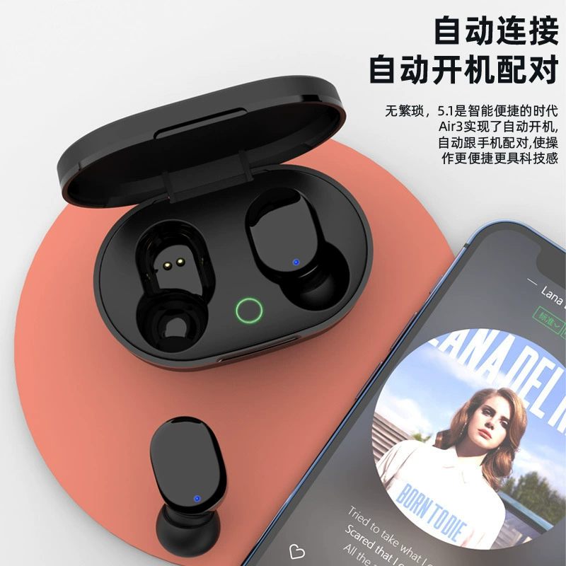 Беспроводные наушники Air3 Bluetooth, иностранная торговля частная модель, двойное ухо, мини-вкладыш -в-ухо, универсальные беспроводные наушники Bluetooth