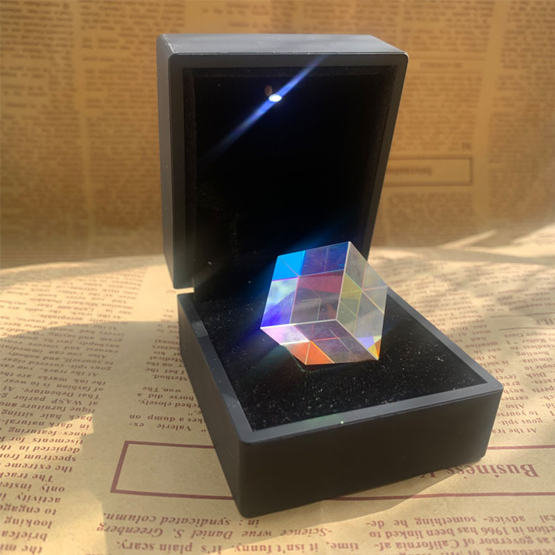 Prisma de coloración solar captador de luz cubo captador de luz solar prisma de vidrio decoración descompresión regalo creativo