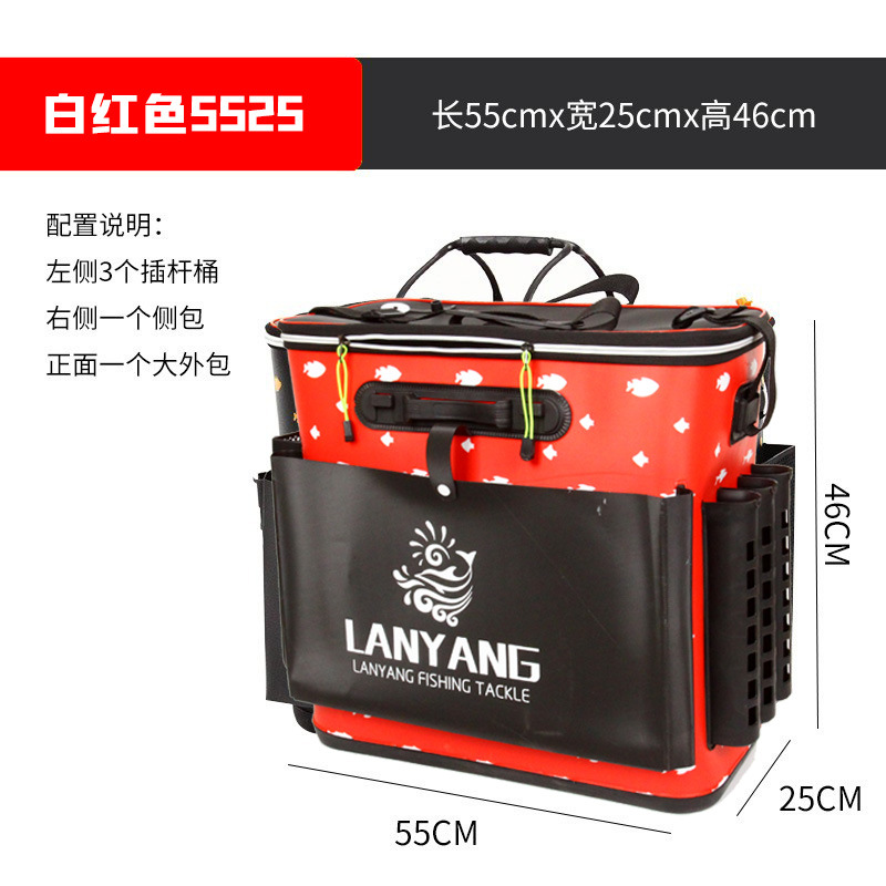 1+1 해외직구 가방 하드케이스 보조가방  //  55cmx25cm 흰색-빨간색
