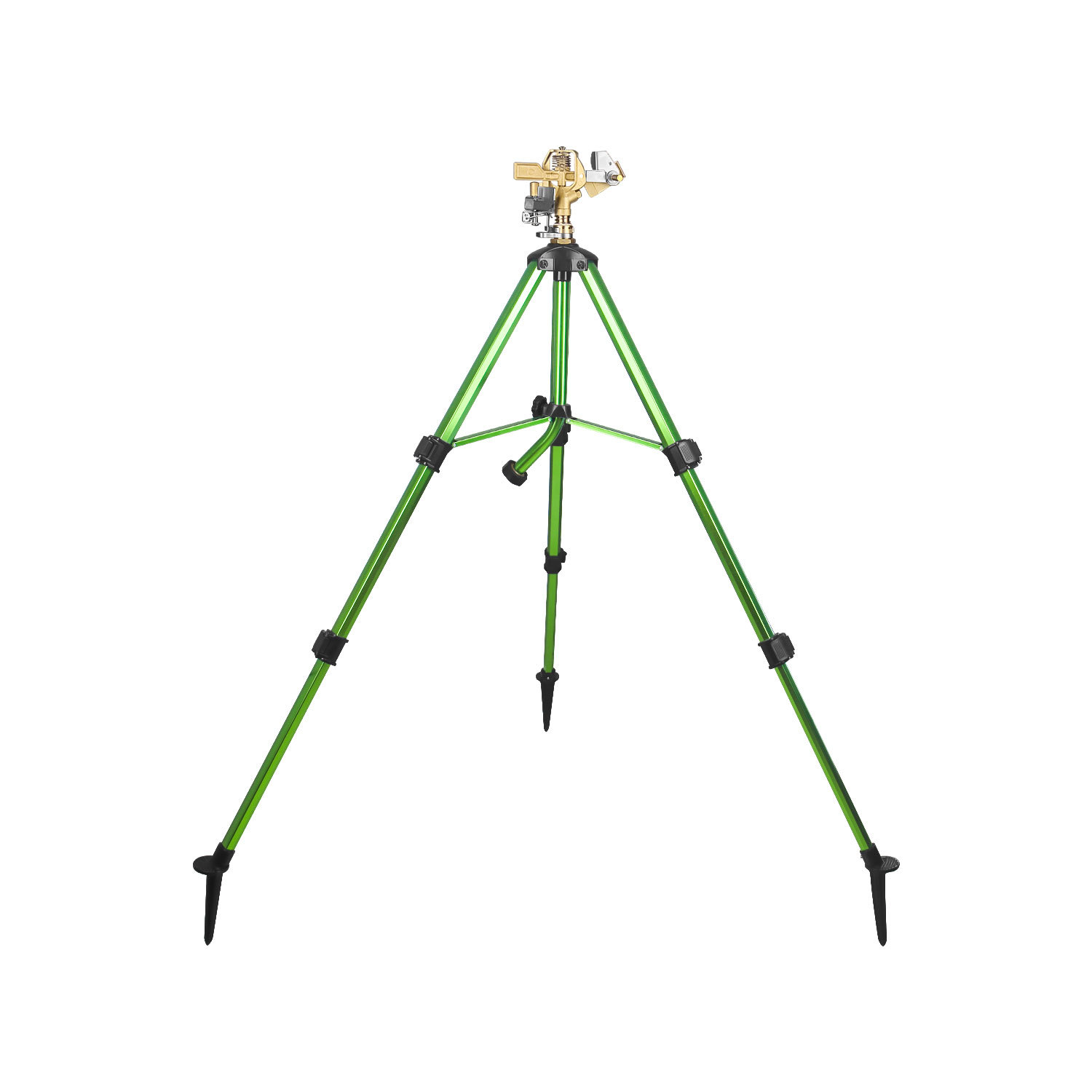 Jardín de jardín rociadores giratorios Rocker brazo pistola boquilla Europea diente trípode latón riego boquilla