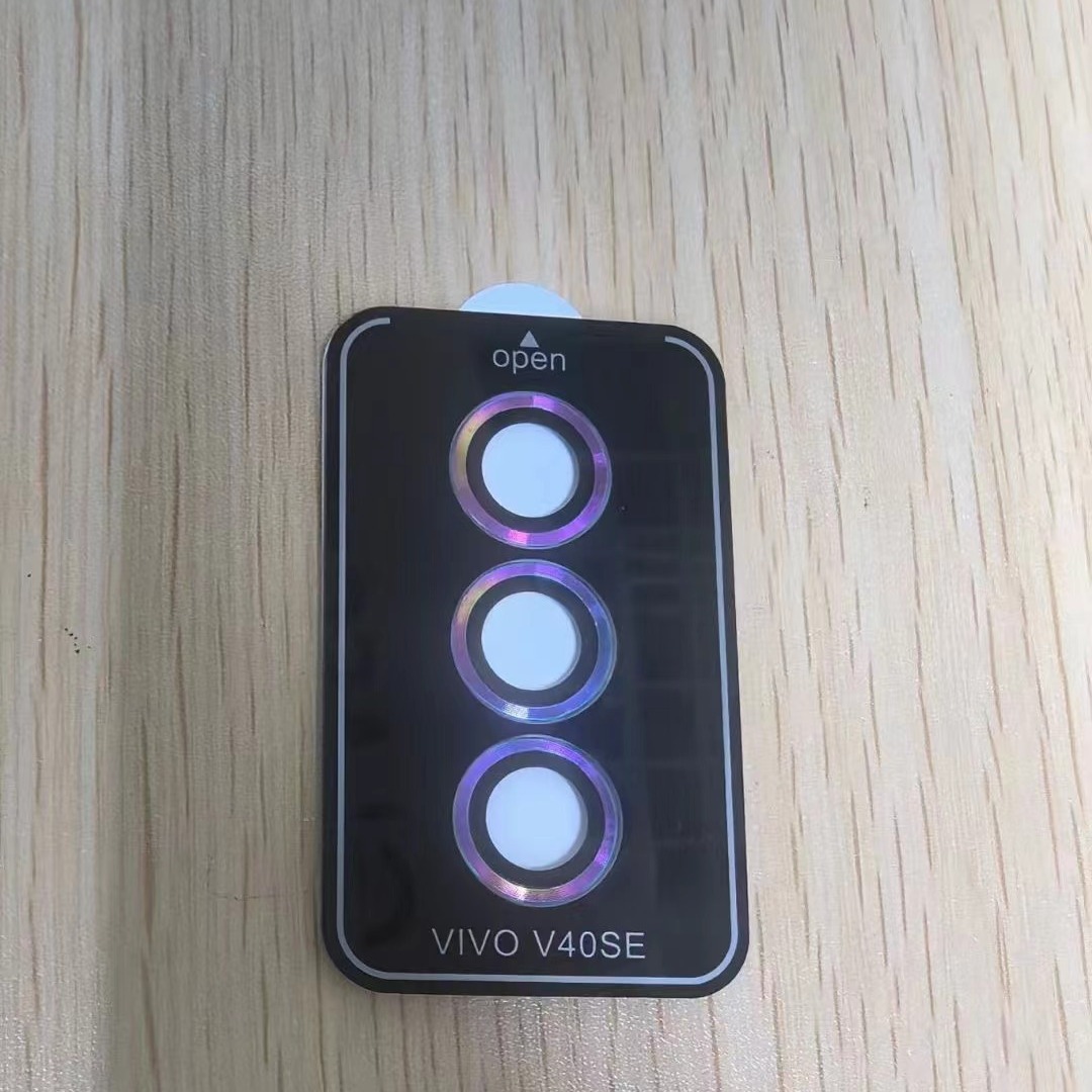 Aplicable a Vivo V40SE película de lente de teléfono móvil cámara trasera con posicionamiento de segundo adhesivo película protectora de vidrio HD