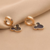 Golden earrings stainless steel, jewelry, European style, does not fade, pink gold, wholesale