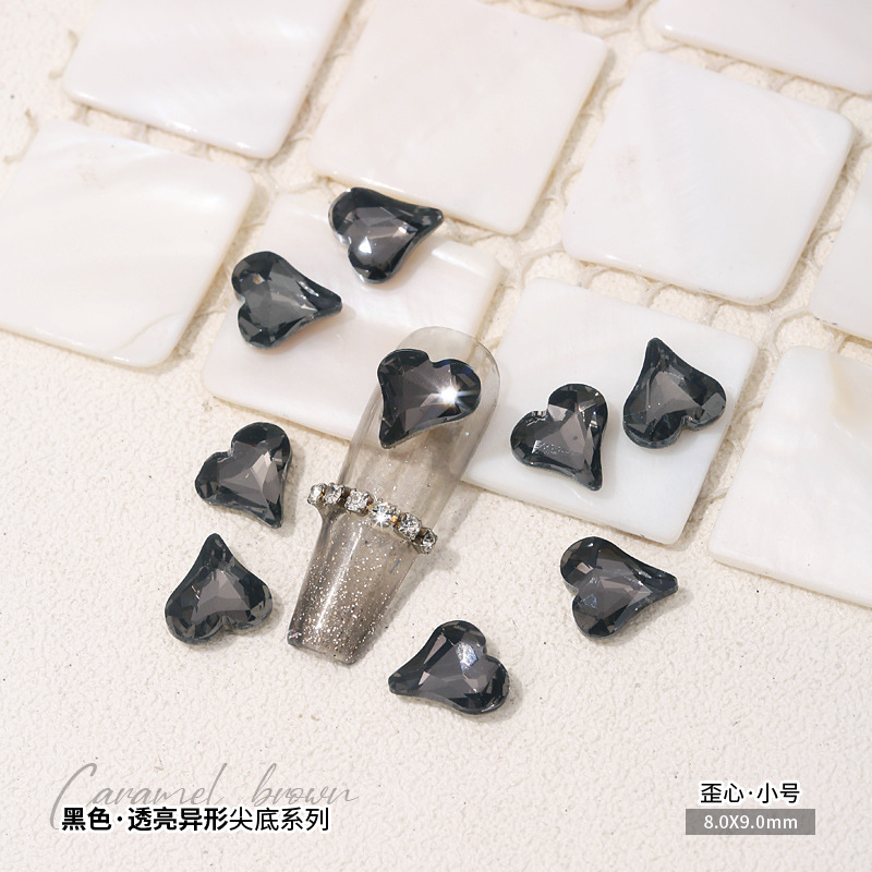 비뚤어진 하트 8x9mm 단품
