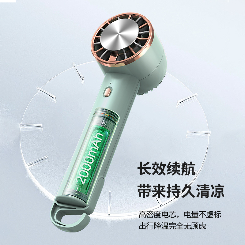 Ventilador portátil con compresa de hielo, escritorio y uso exterior, USB