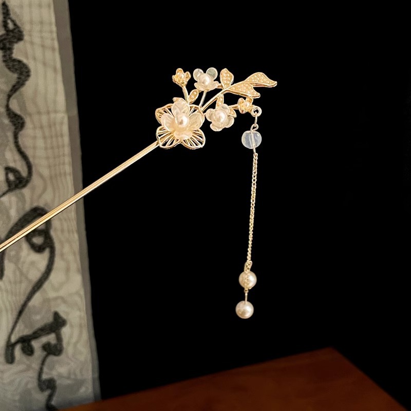 Palacio lámpara pinzas de cabello para niñas estilo antiguo cheongsam accesorios de ropa china pinzas de cabello de disco de alta sensibilidad a la fluidez paso de agitación pinzas de cabello