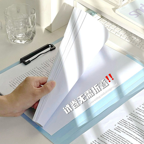 A4 double plywood folder, portable information folder, test paper folder, large capacity, high appearance, side folder, dedicated for student office