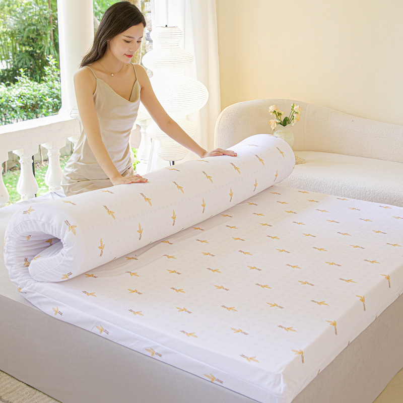 Thai Royal Latex Mattress Hotel Household Single Double Mattress Protector Student Dormitory Single Soft Mat