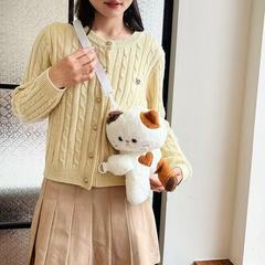 三花子猫パッパバッグ、ショルダーバッグ、斜め掛けバッグ、かわいいパンダぬいぐるみバッグ、斜め掛けバッグ、かわいい人形バッグ