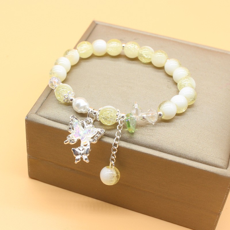 두 마리의 나비-노란색