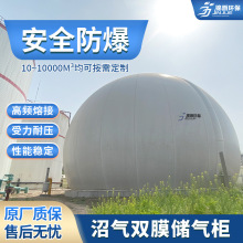 沼气双膜储气柜 锦爵 污水处理厂500方沼气储存设备 独立双膜气柜