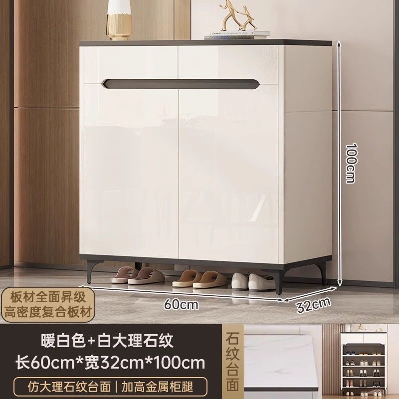 靴キャビネットホーム玄関屋内新スタイル2024人気の玄関キャビネット収納キャビネット一体型壁掛けシンプルな靴ラック|undefined