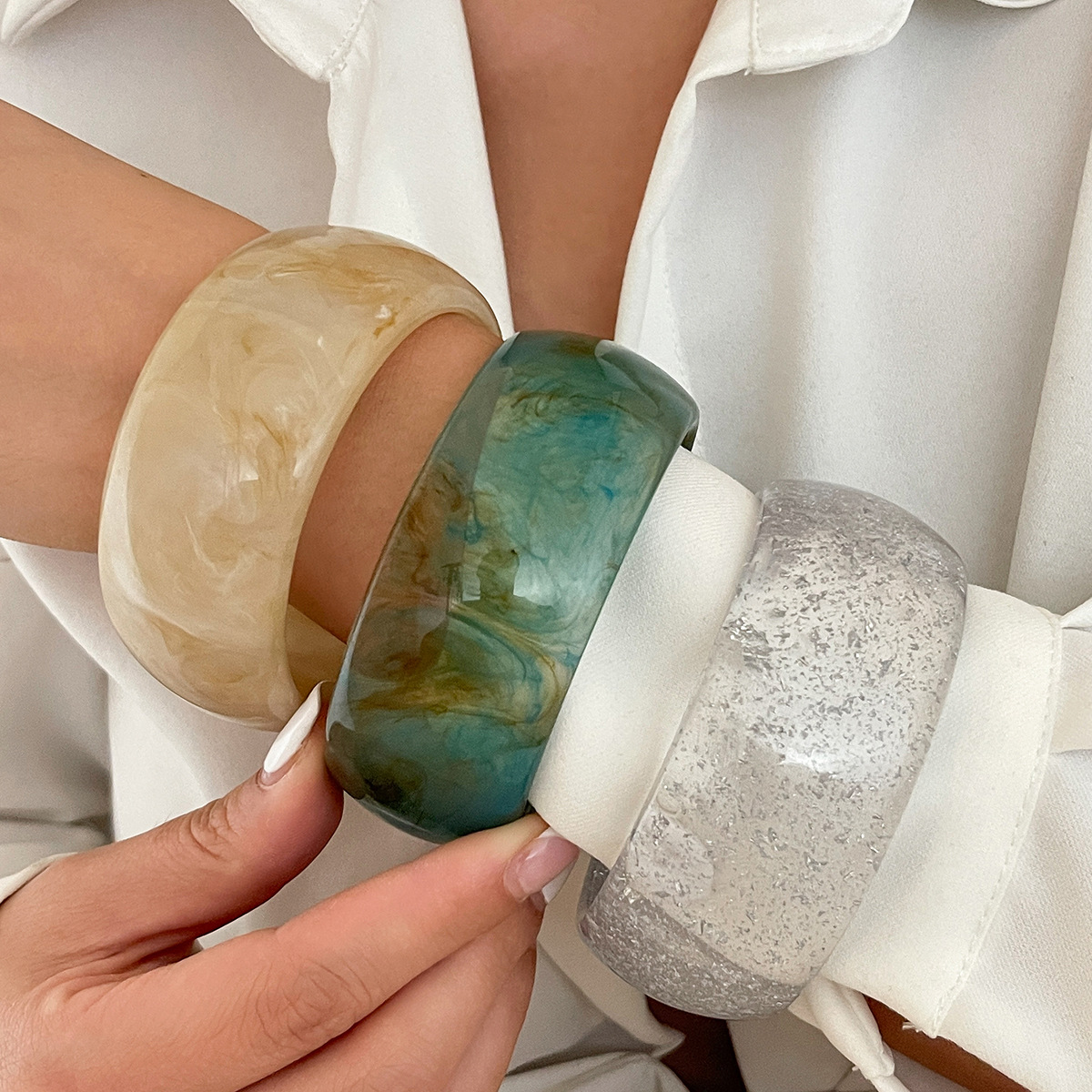 Bangle Classification Exaggerated Geometric Acrylic Bangles Wholesale