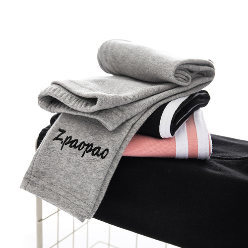 Children's Leggings Girls Spring and Autumn Children's Pants Long Pants Autumn Pure Cotton Trend Baby Pants Slim Fit Children's Clothing Wholesale Class A