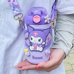 Sanrio Insulated Straw Cup Klukomi Cup Large Ear Dog Cup New Food Grade Children's Drinking Cup