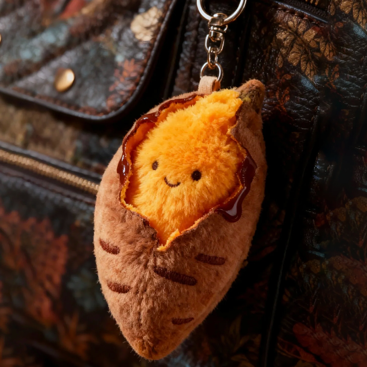 Cute Roasted Sweet Potato Plush Pendant Key Bag Hanging Doll Doll School Bag Pendant Gift