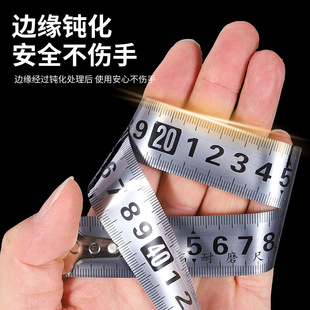 Gangda Tape Measure Waterproof and Wear-Resistant Ruler with Anti-Scratch Thickeneded Hardened Steel Tape Measure 5.75m Anti-Fall Ring Ruler Pull Ruler