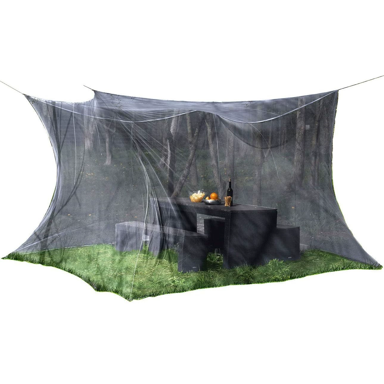 Новая летняя уличная очень большая москитная сетка для двора, кемпинга, пикника, палатка-шатер от комаров, не требует сборки