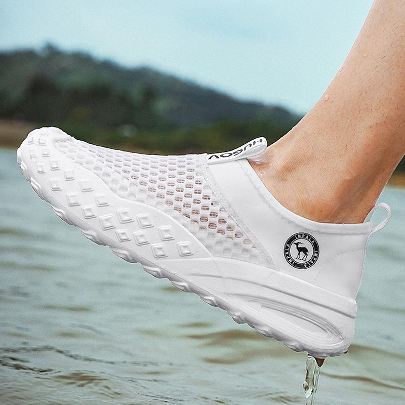 Sandalias zapatos de hombre 2025 nuevo estilo verano al aire libre río río río vadeo sandalias deportes playa antideslizante pantuflas