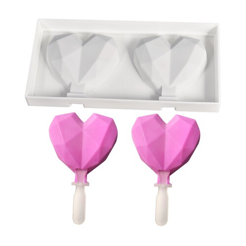 Factory direct sales diy silicone ice cream mold, four popsicle ice cream molds, three popsicle molds with lids