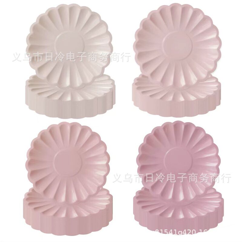 Pink Fan-Shaped Paper Plate 7inch Shell Edge Disposable Paper Plate Birthday Wedding Baby Shower Party Pack Pink Fan-Shaped Paper Plate 7inch Shell Edge Disposable Paper Plate Birthday Wedding Baby Shower Party Pack