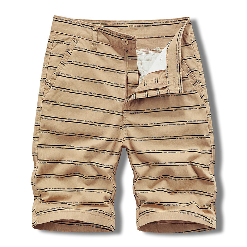 Philippines clothing export pants striped cotton quality overalls casual holiday shorts factory wholesale