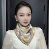 Magnetic triangle scarf 8# charming flowers