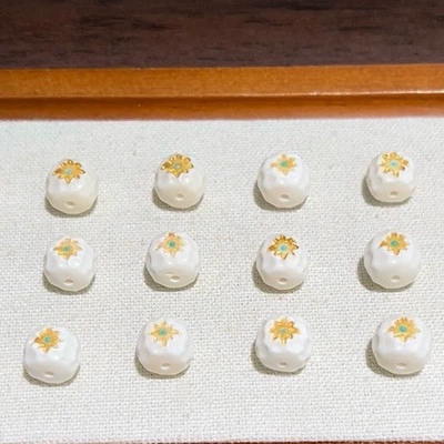 High-Quality Porcelain Camel Bone Star-Shaped Loose Beads Accessories for Handmade DIY Crafts, Bracelets, Necklaces, Spacer Beads, and Fashion Accessories