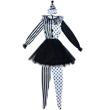 新款万圣节服装魔术小丑装扮年会开场舞台表演演出衣服装扮
