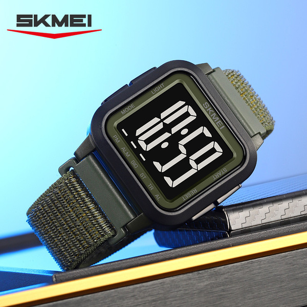 Square universal waterproof digital watch