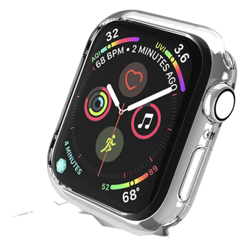 Применимо для Apple Watch iWatch7 защитный чехол TPU прозрачный полупакет мягкий чехол 1 ~ 6/7/8/9/10 поколения защиты