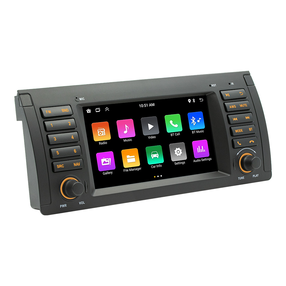 Aplicable para el reproductor Bluetooth montado en el automóvil BMW E39 Fang Yitong Android GPS de navegación todo en uno en 2002 ~ 08