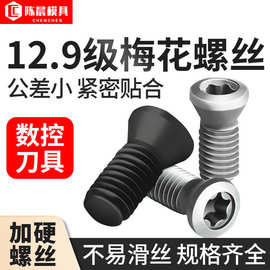 12.9级数控刀把螺丝CNC刀粒刀片刀盘梅花螺丝数控铣刀梅花螺丝钉