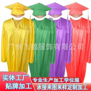儿童男女学士服可用多种花色可选时尚荣誉披肩材质柔软工厂发货