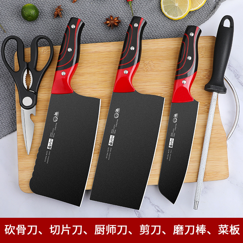 Kit completo de cuchillos de cocina domésticos, cuchillos de cocina