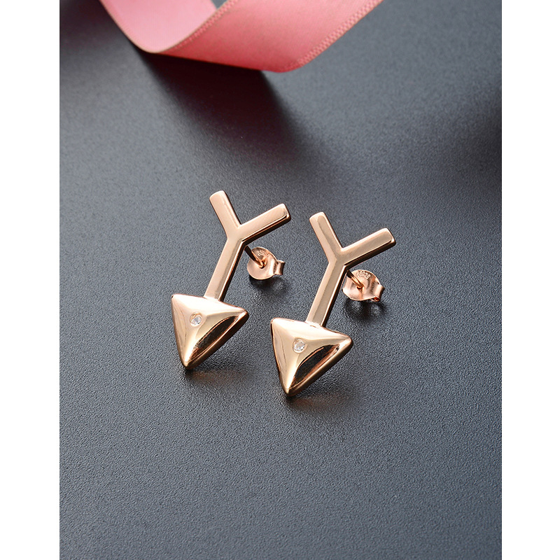 Rose pendientes para las mujeres 925 Luz de plata esterlina de lujo nicho diseño 2024 nuevos pendientes de estilo elegante pendientes de estilo frío