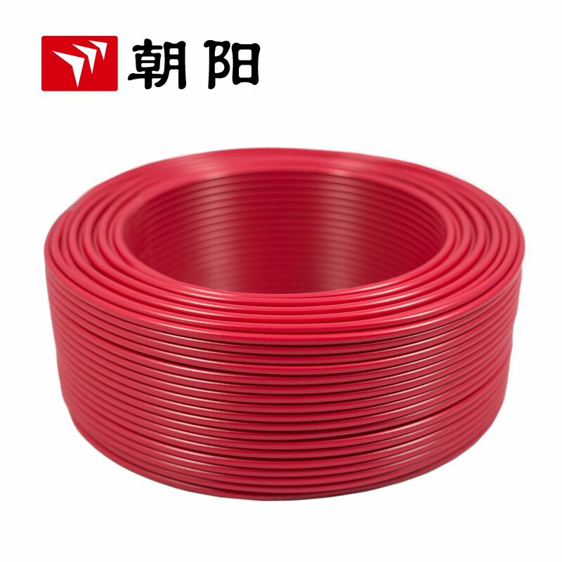 Chaoyang cable ZB-BV 6 cuadrado alambre ignífugo estándar nacional cable de núcleo único alambre de cobre 100 metros de rojo image 3