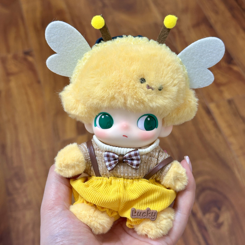 仅娃衣】DIMOO WORLD毛绒挂件衣服娃衣牛仔裤双拼背带裤套装着替|undefined