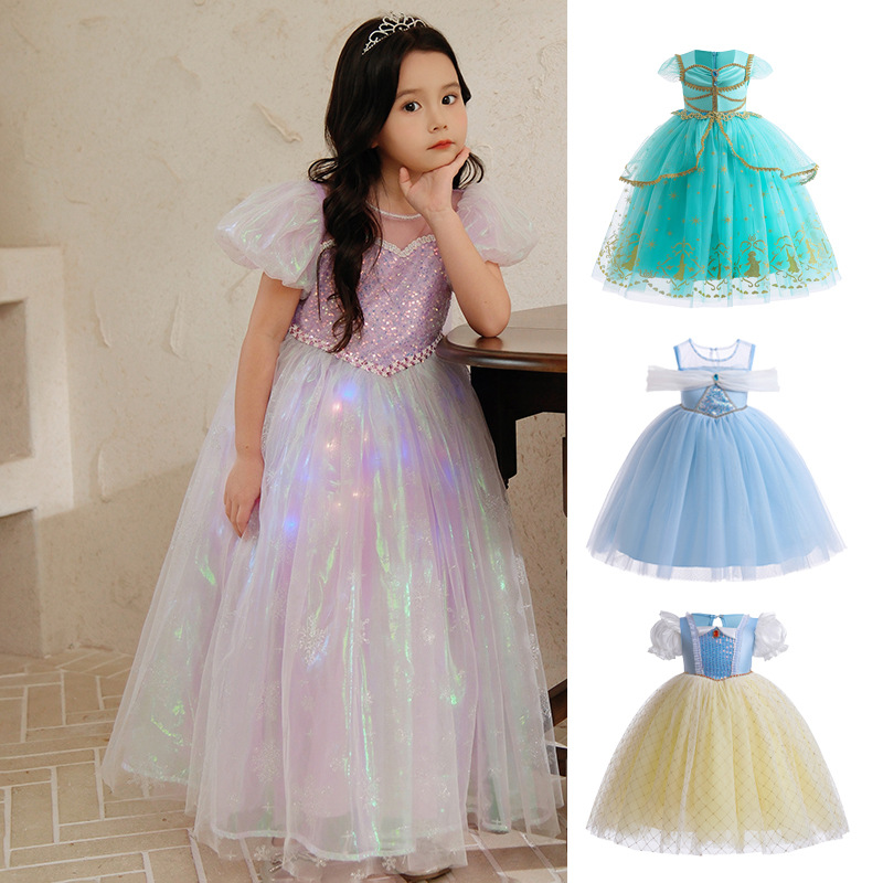 Cross-border New Children's Dress Girls' Princess Dress One-year-old Dress COS Performance Clothing Gauze Summer dress
