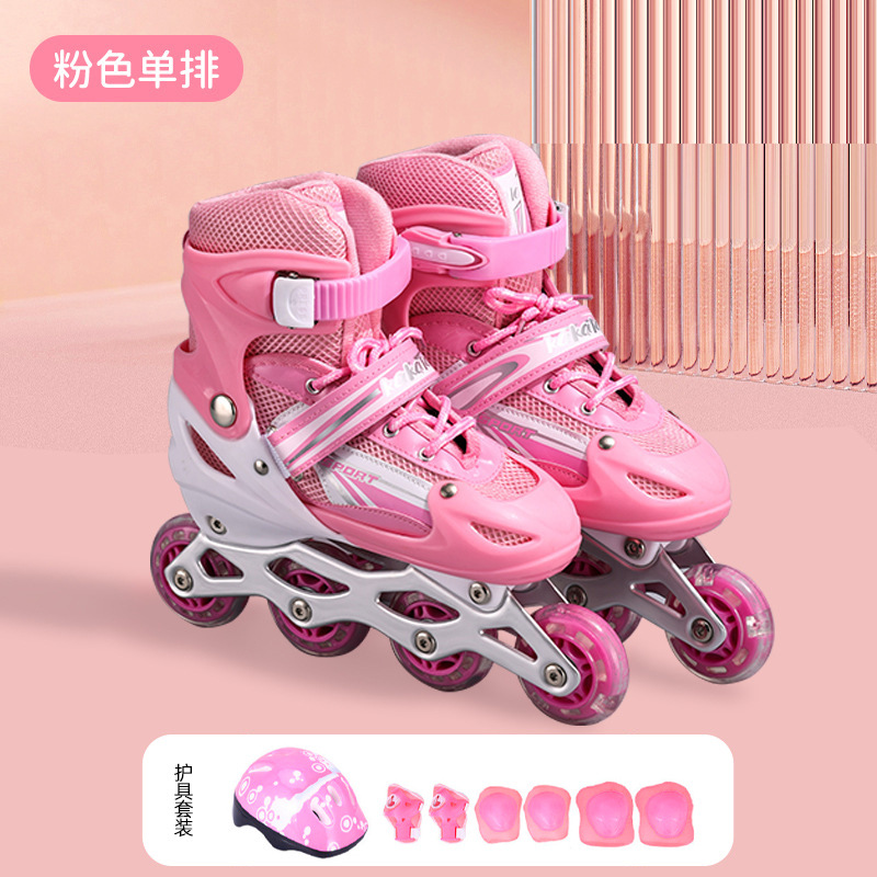 Juego completo profesional de patines en línea para niños transfronterizos patines para principiantes para hombres y mujeres patines para adultos individuales al por mayor