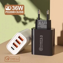 ��Ʒ3USB+TYPE-C��ڳ���� 2A��Ҏ�WҎPD�Դ�m���� 4�ڳ���^