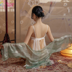 性感情趣內衣批發古風制服套裝誘惑激情網紗睡衣漢服角色扮演免脫