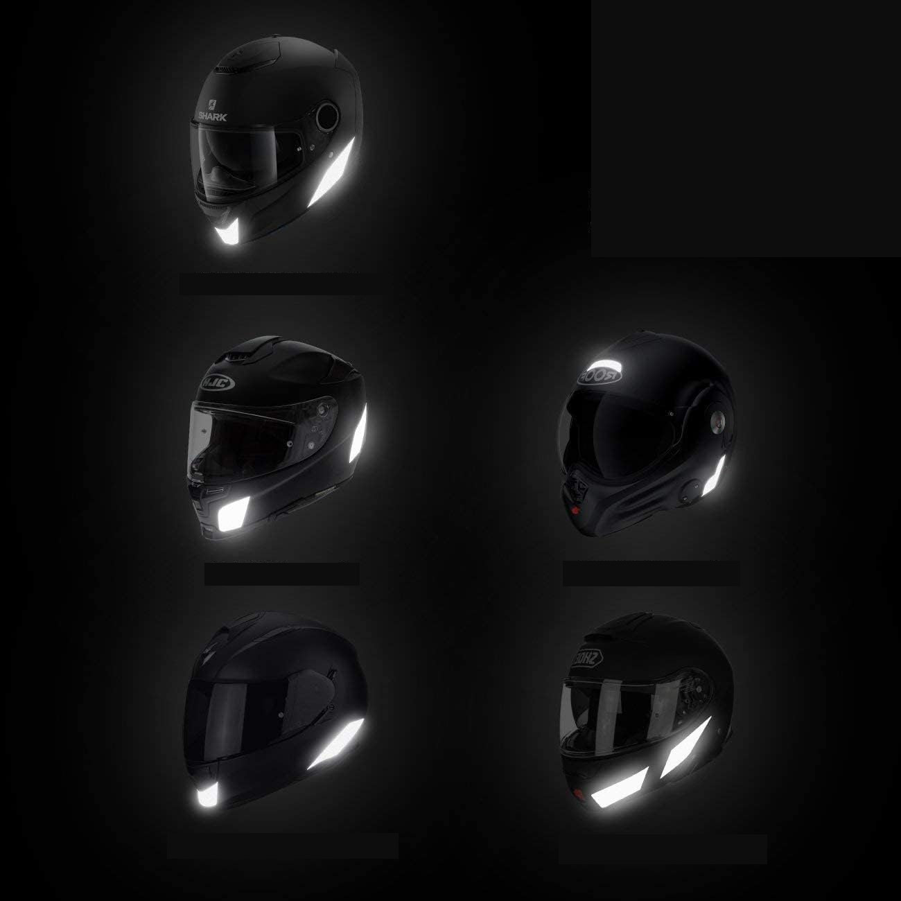 Amazon nuevo casco de motocicleta retro pegatinas rayas reflectantes pegatinas reflectantes de bicicleta alta visibilidad image 3
