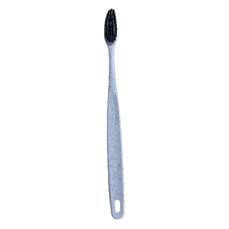 Wheat Straw Toothbrush with Soft Bristles, Disposable, Individually Packaged, a Popular Item for Home Daily Use